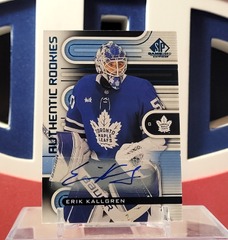 Erik Kallgren 2022-23 - Authentic Rookies Blue Auto Sp Game-Used Upper Deck